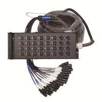Boîte de scène à 32 canaux, câble DMX audio, câble serpent d'alimentation, câble XLR mâle vers femelle, multi-microphone
