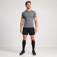 Chaussettes de compression en bambou doux pour les voyages et les longs trajets en avion, bas de soutien