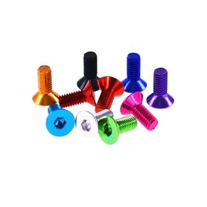 Tornillos Autorroscantes de <span class=keywords><strong>Cabeza</strong></span> <span class=keywords><strong>Avellanada</strong></span> M2 M3 M4 en Oro/Arcoíris, Tornillos de Titanio Gr5 con Anodizado Arcoíris y Bloqueo Hexagonal <span class=keywords><strong>Allen</strong></span> - Product Image 2