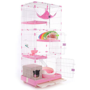 <span class=keywords><strong>Cage</strong></span> d'intérieur pliable en fil, <span class=keywords><strong>cage</strong></span> pour chat et chien - Product Image 2