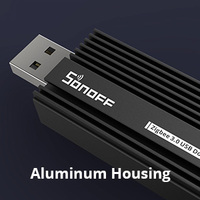 Passerelle USB Aismartlink Sonoff Zigbee 3.0 (Plus-E) - Antenne, compatible avec Home Assistant/Open HAB, boîtier en aluminium
