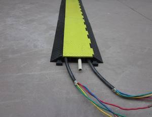 Дорожный сейф, оптовая продажа, сверхпрочная желтая куртка, резиновая скоростная защита кабеля 1 2 3 4 5 каналов, кабельная рампа для улицы - Product Image 2