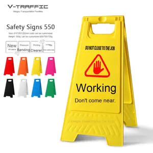 Letrero de plástico con Marco en A para seguridad de construcción, inspección de ascensores, mantenimiento, uso de suspensión, aviso de advertencia de seguridad humana, tráfico - Product Image 2