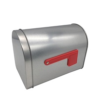 Wandbrievenbus voor buiten, krantenbus, postbus voor woningen, pakketbus, cadeaubus, groothandel, kleine mini metalen postbus, niet geschikt voor…