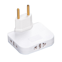 EU 4.8MM sortie convertisseur de puissance rotation chargeur prise murale adaptateur séparateur convertisseur prise un à trois Conversion de puissance