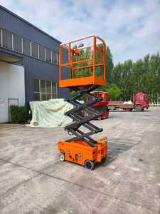 Plataforma Elevadora de Tijera Eléctrica de Nueva Energía, Modelo de Perfil Estrecho, de Alta Calidad, con Ruedas y Altura de Elevación de 6 m. - Product Image 4
