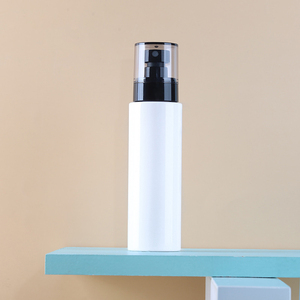 En Stock 150ml Frosted Round Pillow Body Mist Room Spray Botella de plástico PET con rociador negro - Product Image 5