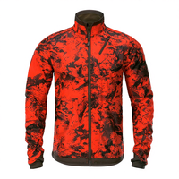 Vêtement de chasse personnalisé en toile solide d'hiver, anti-humidité, à manches longues, imprimé par transfert thermique, mélange polyester/coton