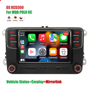 จอแสดงผลสถานะ DS RCD360 6C สำหรับมัลติมีเดีย MIB Carplay พร้อมเครื่องส่งสัญญาณ BT FM วิทยุติดรถยนต์สำหรับ VW MQB <span class=keywords><strong>POLO</strong></span> 6C - Product Image 1