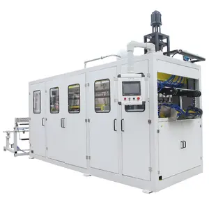 Hoàn Toàn Tự Động Thermoforming Máy Nhựa PLA Phân Hủy Sinh Học Cup Making Machine