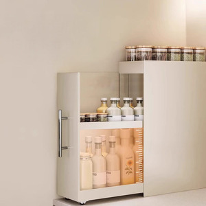 Nuevo Estante Delgado para Especias de Cocina - Organizador Extraíble Multicapa Antipolvo para Aceite, <span class=keywords><strong>Sal</strong></span>, Salsas y Vinagre - Product Image 5