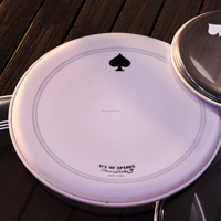 Beatello Drumheads ACE SPADES 5-Piece Sandblasted Professional High Quality Drumhead Set 10 12 14 16 22 Inch Striking