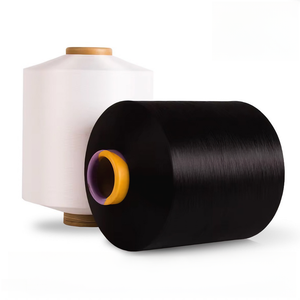 Faible MOQ 2075 3075 4075 Fil de polyester filé à cœur teint recouvert d'air avec élasthanne pour la fabrication de chaussettes - Product Image 1