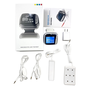 Jam tangan terapi fisik Diabetes, peralatan terapi Laser dingin empat warna, jam tangan medis bersertifikat ISO 13485 - Product Image 4