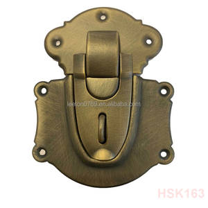 Fournisseur d'usine, accessoires pour boîtes, 92 x 117 mm, <span class=keywords><strong>serrure</strong></span> <span class=keywords><strong>de</strong></span> <span class=keywords><strong>coffre</strong></span> en métal antique en laiton, <span class=keywords><strong>serrure</strong></span> à loquet - Product Image 6