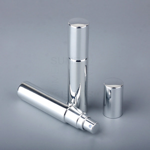 A 10-milliliter aluminum perfume spray <b>pump</b> <b>bottle</b> that can be refilled repeatedly. It comes with customizable colors and logo - Product Image 2