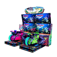 Parcs colorés Vente à chaud de jeux d'arcade à pièces de haute qualité et à bon prix avec motos dynamiques à 4 écrans.