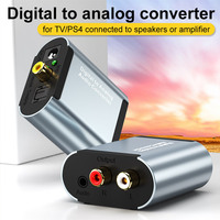 Convertisseur audio numérique-analogique optique Toslink coaxial vers RCA L R 3,5 mm, adaptateur DAC pour casque et TV