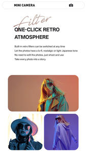 Appareil photo numérique portable HD 1080p CCD avec grand angle de 120° pour les étudiants - Indispensable pour la <span class=keywords><strong>photographie</strong></span> et l'enregistrement de souvenirs des enfants - Product Image 2