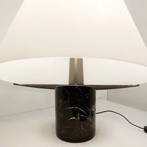 Modern Minimalist Table Lamp Led Light E27 Base Black Marble Base Simple Design For Living Room Bedroom Hotel Lobby - Product Image 5