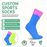 calcetas |   Chaussettes de sport tricotées sur mesure, chaussettes de compression respirantes, fournisseur de chaussettes antidérapantes pour la course à pied, le cyclisme et le ski, faible MOQ