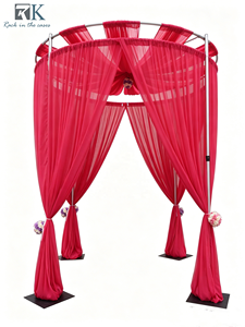 Kit de Tubos Redondos de Lujo y Tela para Telón de Fondo para Bodas, Fiestas, Eventos y Ceremonias - Product Image 3