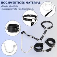 Jouet de retenue en acier inoxydable, plug anal BDSM pour l'entraînement au bondage en couple et jeux intimes