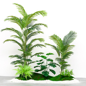 Senmasine Tùy Chỉnh 4ft 5ft 6ft 7ft Trong Nhà Ngoài Trời Nhân Tạo Nhà Máy Giả Nhựa Trong Chậu Areca Bonsai Giả Cây Cọ - Product Image 2