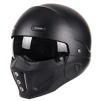 Casque de moto intégral Black Knight en ABS, modèle combiné relevable, homologué DOT, pour le commerce international et l'approvisionnement exclusif transfrontalier