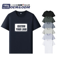 T-shirt personnalisé imprimé en couleur, col rond, vêtements de travail, t-shirts vierges, logo d'entreprise, t-shirt pour événements, hommes
