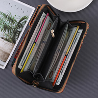Style bohème liège sac à bandoulière femmes portefeuille téléphone pochette Vintage fermeture éclair porte-monnaie épaule téléphone sac