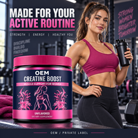 Créatine en poudre pour femmes, marque privée OEM, complément alimentaire pour la nutrition sportive