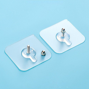 Support de rangement pour ongles en acrylique sans trace, adhésif sans perçage, <span class=keywords><strong>autocollant</strong></span> à visser, crochets suspendus, panneau mural pour trous de clous - Product Image 1