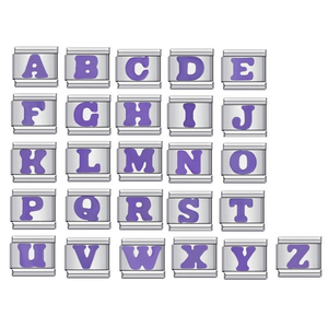 Pendentif breloque classique en acier inoxydable DIY unisexe avec lettres gravées de A à Z, accessoires pour bracelet - Product Image 3