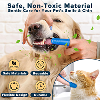 Gants de toilettage réutilisables en silicone pour animaux de compagnie, 3000 rainures, pour élimination des poils humides et secs, massage doux, outil de démêlage pour chiens et chats, salle de bain