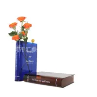 2022 Modern sanat akrilik şeffaf kitap vazo basit oturma odası çiçek düzenleme su ev kalmak dekorasyon