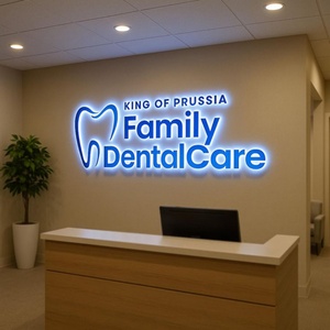 Custom Led Backlit Letter Logo Signage Wall Letters for Business Signs logo Outdoor Metal <b>Illuminated</b> 3D Shop Signs - Product Image 1