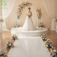 SPRING PLANTING Plateforme de scène ronde blanche personnalisée pour mariage, scène de danse, décoration de mariage