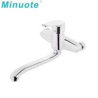 Robinet de lavabo de luxe de qualité supérieure, double trou, rotation à 360 degrés, mitigeur de bain à poignée unique