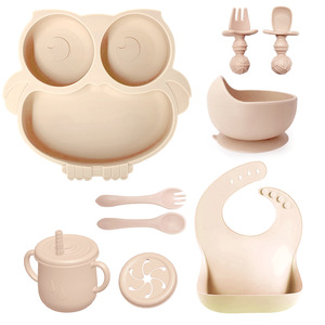 ชุดของขวัญไอสตาโปรโม ช้อนซิลิโคนสำหรับเด็ก ชุดอาหารเด็ก ช้อนอาหารเสริม ชามอาหารเสริม ชุดจานซิลิโคนรูปนกฮูก - Product Image 5