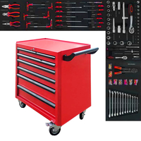 Xuanrong Matériau en acier laminé à froid Boîte à outils Armoire à rouleaux Outil d'armoire à 7 tiroirs