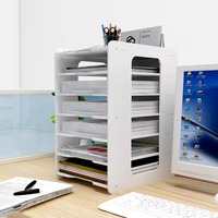 Organizador de Archivos Multicapa de Plástico, Suministros de Oficina, Almacenamiento, Clasificación, Portapapeles para Exámenes, Soporte para Papel de Dibujo A3 A4