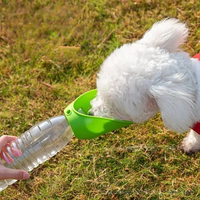 Botella de Agua Universal de Silicona con Forma de Hoja para Mascotas, Botella de Agua Personalizada para Mascotas, Botella de Agua Portátil para Viajes