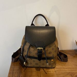Retro Printed Geometric Pattern Women's <b>Backpack</b>. <b>Large</b> Capacity, Fashionable, Multi-purpose <b>Backpack</b>.2846 - Product Image 1