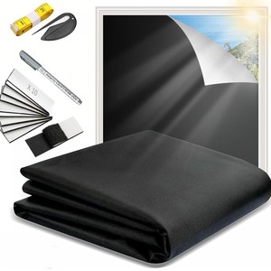 Portable DIY <strong>Blinds</strong> No Drill <strong>Travel</strong> <strong>Blackout</strong> <strong>Blinds</strong> Sunblock Window Cover - Product Image 1