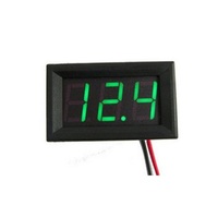 Mini Voltmetro Digitale LED Verde DC 4.5-30V Display a Due Fili Voltmetro Amperometro Rilevatore Tester Indicatore 0.56 Pollici