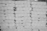 Hubei prix d'usine 100% fil filé vierge en polyester 60/2 60/3 fil de polyester blanc brut 80s/2
