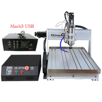 Machine de gravure CNC en aluminium 2,2 kW 6040, machine CNC de bureau 6040 pour la découpe de l'aluminium