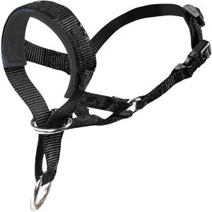 GZS-B-S Nose Ring Dog Muzzle Black Nylon Adjustable Size Smlxlxxl Safe Bark Control - Product Image 3