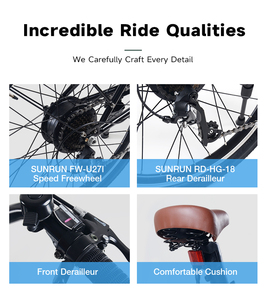 Bicicletas Eléctricas de 24 Pulgadas para Hombre y Deporte, Motor de 250W, Batería de 7.8Ah, Bicicleta Eléctrica Segura y Cómoda de 250w para Compartir - Product Image 4